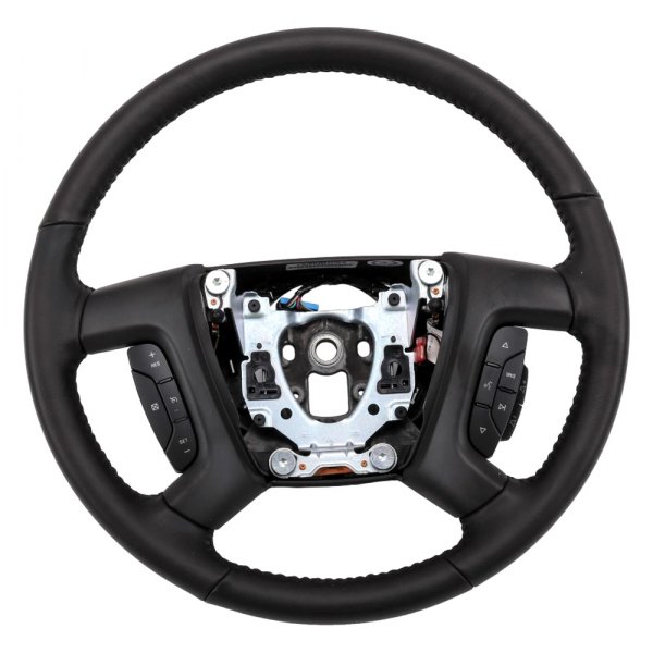 ACDelco® - Ebony Leather Wrapped Steering Wheel with Ebony Trim Plates
