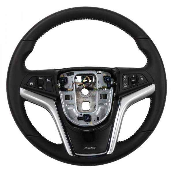 ACDelco® 22790902 3Spoke Black Leather Wrapped Steering Wheel with