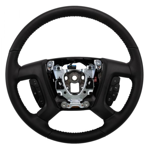 ACDelco® - Ebony Leather Wrapped Steering Wheel with Ebony Trim Plate