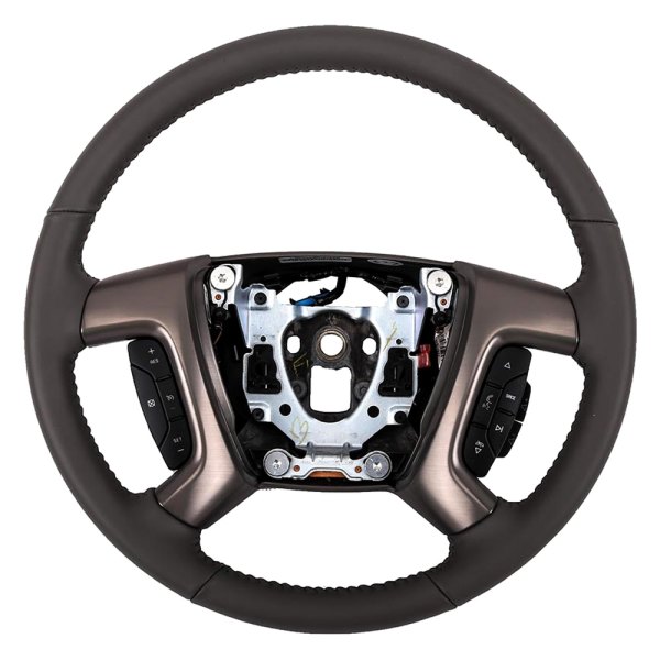 ACDelco® - Dark Titanium Leather Wrapped Steering Wheel