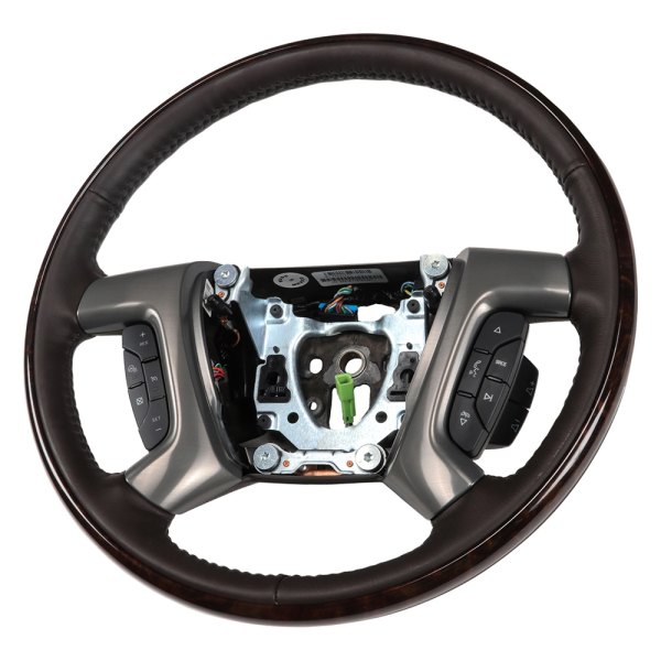 ACDelco® - Cocoa Deluxe Steering Wheel with King Maple Decorative Ring