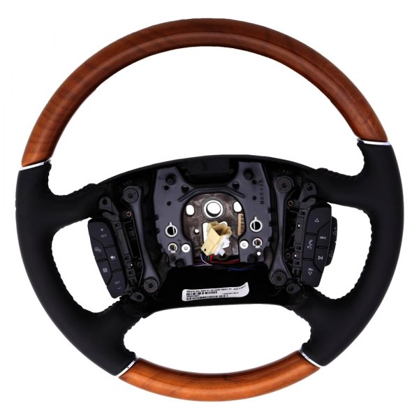 ACDelco® - Ebony Deluxe Steering Wheel with Chrome Rings