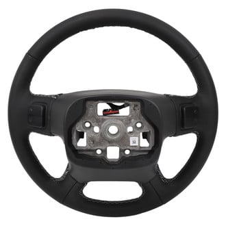 ACDelco® - 4-Spoke Standard Black Leather Wrapped Steering Wheel