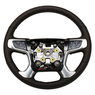 ACDelco® - 4-Spoke Standard Cocoa Leather Wrapped Steering Wheel