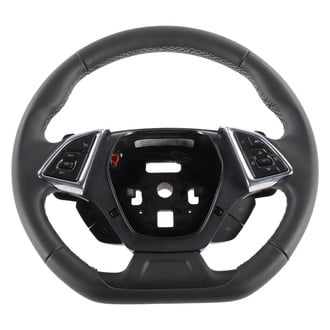 ACDelco® 87865421 - 3-Spoke Standard Jet Black Leather Wrapped