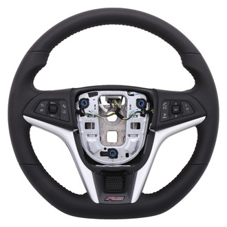 ACDelco® - 3-Spoke Standard Black Leather Wrapped Steering Wheel