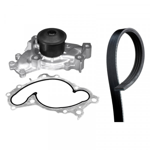 Pompa Alta Durata Con Guarnizioni Rinforzate ACDelco 252-499 Professional Water Pump Kit - Pompa Dell'Acqua Per Veicoli GM Kit Pompa Con Guarnizioni