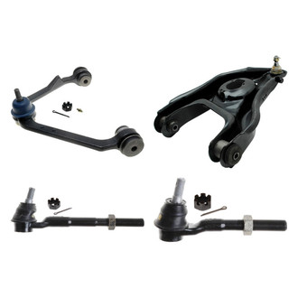 ACDelco® - Professional™ Front Driver Side Lower and Upper Control Arm with Ball Joint and Tie Rod End Kit