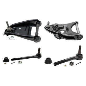 ACDelco® - Professional™ Front Driver Side Lower and Upper Control Arm with Ball Joint and Tie Rod End Kit