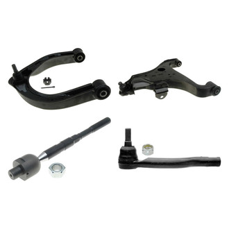 ACDelco® - Professional™ Front Driver Side Lower and Upper Control Arm with Ball Joint and Tie Rod End Kit