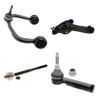 ACDelco® - Professional™ Front Driver Side Lower and Upper Control Arm with Ball Joint and Tie Rod End Kit