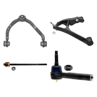 ACDelco® - Professional™ Front Driver Side Lower and Upper Control Arm with Ball Joint and Tie Rod End Kit