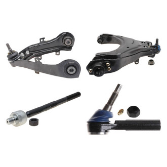 ACDelco® - Professional™ Front Driver Side Lower and Upper Control Arm with Ball Joint and Tie Rod End Kit