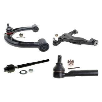 ACDelco® - Professional™ Front Driver Side Lower and Upper Control Arm with Ball Joint and Tie Rod End Kit