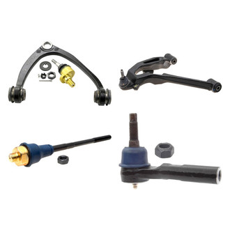 ACDelco® - Professional™ Front Driver Side Lower and Upper Control Arm with Ball Joint and Tie Rod End Kit
