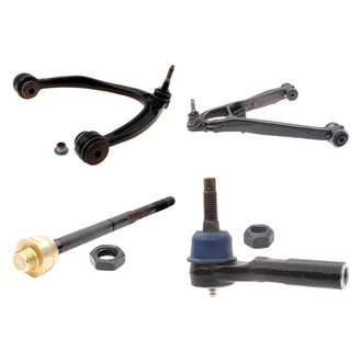 ACDelco® - Professional™ Front Driver Side Lower and Upper Control Arm with Ball Joint and Tie Rod End Kit