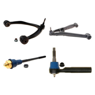 ACDelco® - Professional™ Front Driver Side Lower and Upper Control Arm with Ball Joint and Tie Rod End Kit