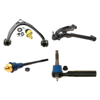 ACDelco® - Professional™ Front Driver Side Lower and Upper Control Arm with Ball Joint and Tie Rod End Kit