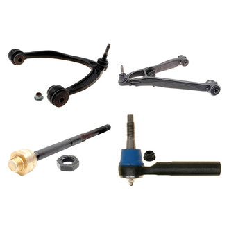 ACDelco® - Professional™ Front Driver Side Lower and Upper Control Arm with Ball Joint and Tie Rod End Kit