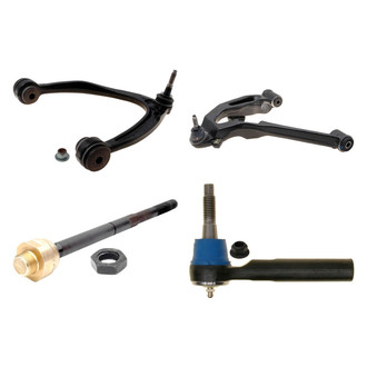 ACDelco® - Professional™ Front Driver Side Lower and Upper Control Arm with Ball Joint and Tie Rod End Kit