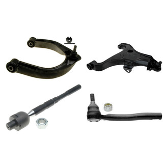 ACDelco® - Professional™ Front Passenger Side Lower and Upper Control Arm with Ball Joint and Tie Rod End Kit