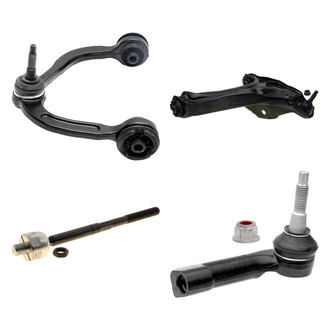 ACDelco® - Professional™ Front Passenger Side Lower and Upper Control Arm with Ball Joint and Tie Rod End Kit