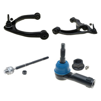 ACDelco® - Professional™ Front Passenger Side Lower and Upper Control Arm with Ball Joint and Tie Rod End Kit