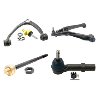 ACDelco® - Professional™ Front Passenger Side Lower and Upper Control Arm with Ball Joint and Tie Rod End Kit