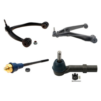 ACDelco® - Professional™ Front Passenger Side Lower and Upper Control Arm with Ball Joint and Tie Rod End Kit