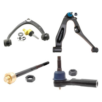 ACDelco® - Professional™ Front Passenger Side Lower and Upper Control Arm with Ball Joint and Tie Rod End Kit