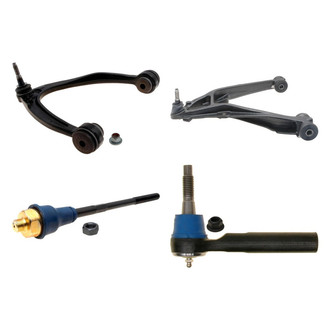 ACDelco® - Professional™ Front Passenger Side Lower and Upper Control Arm with Ball Joint and Tie Rod End Kit