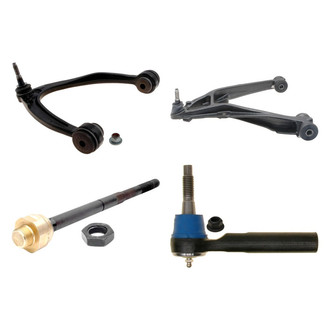 ACDelco® - Professional™ Front Passenger Side Lower and Upper Control Arm with Ball Joint and Tie Rod End Kit