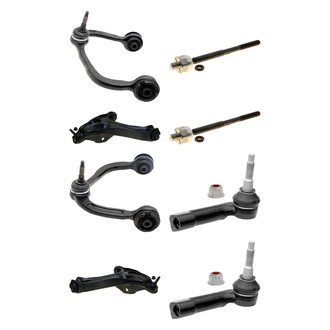 ACDelco® - Professional™ Front Lower and Upper Control Arm with Ball Joint and Tie Rod End Kit