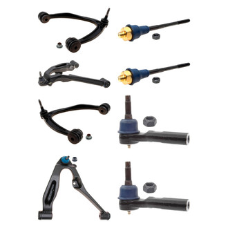 ACDelco® - Professional™ Front Lower and Upper Control Arm with Ball Joint and Tie Rod End Kit