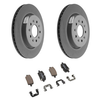 ACDelco® - GM Genuine Parts™ Plain Rear Brake Kit with Semi-Metallic Pads
