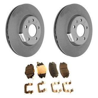ACDelco® - GM Genuine Parts™ 1-Piece Plain Brake Kit with Ceramic Brake Pads