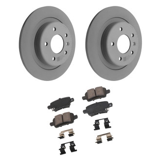 ACDelco® - GM Genuine Parts™ Plain Rear Brake Kit with Semi-Metallic Pads