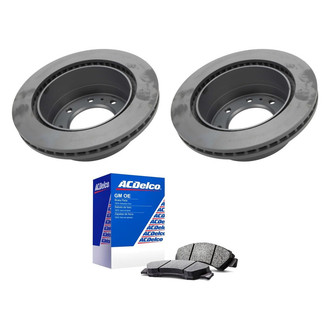 ACDelco® - GM Genuine Parts™ Plain Rear Brake Kit with Semi-Metallic Pads