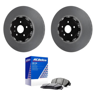 ACDelco® - GM Genuine Parts™ Plain Front Brake Kit with Semi-Metallic Pads