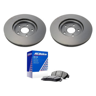 ACDelco® - GM Genuine Parts™ Plain Front Brake Kit with Semi-Metallic Pads