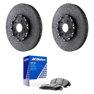 ACDelco® - GM Genuine Parts™ Plain Front Brake Kit with Semi-Metallic Pads