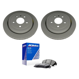 ACDelco® - GM Genuine Parts™ Plain Rear Brake Kit with Semi-Metallic Pads