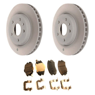 ACDelco® - GM Genuine Parts™ 1-Piece Plain Brake Kit with Ceramic Brake Pads