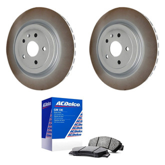 ACDelco® - GM Genuine Parts™ Plain Rear Brake Kit with Semi-Metallic Pads