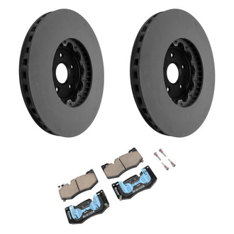 ACDelco® - GM Genuine Parts™ 1-Piece Plain Brake Kit with Semi-Metallic Brake Pads