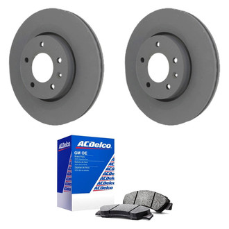ACDelco® - GM Genuine Parts™ Plain Front Brake Kit with Ceramic Pads
