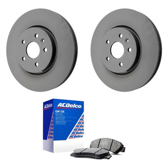ACDelco® - GM Genuine Parts™ Plain Front Brake Kit with Ceramic Pads