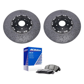 ACDelco® - GM Genuine Parts™ Plain Front Brake Kit with Semi-Metallic Pads