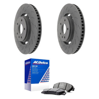 ACDelco® - GM Genuine Parts™ Plain Front Brake Kit with Semi-Metallic Pads