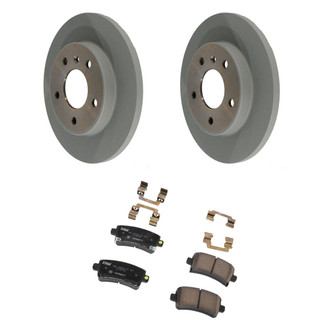 ACDelco® - GM Genuine Parts™ Plain Rear Brake Kit with Semi-Metallic Pads